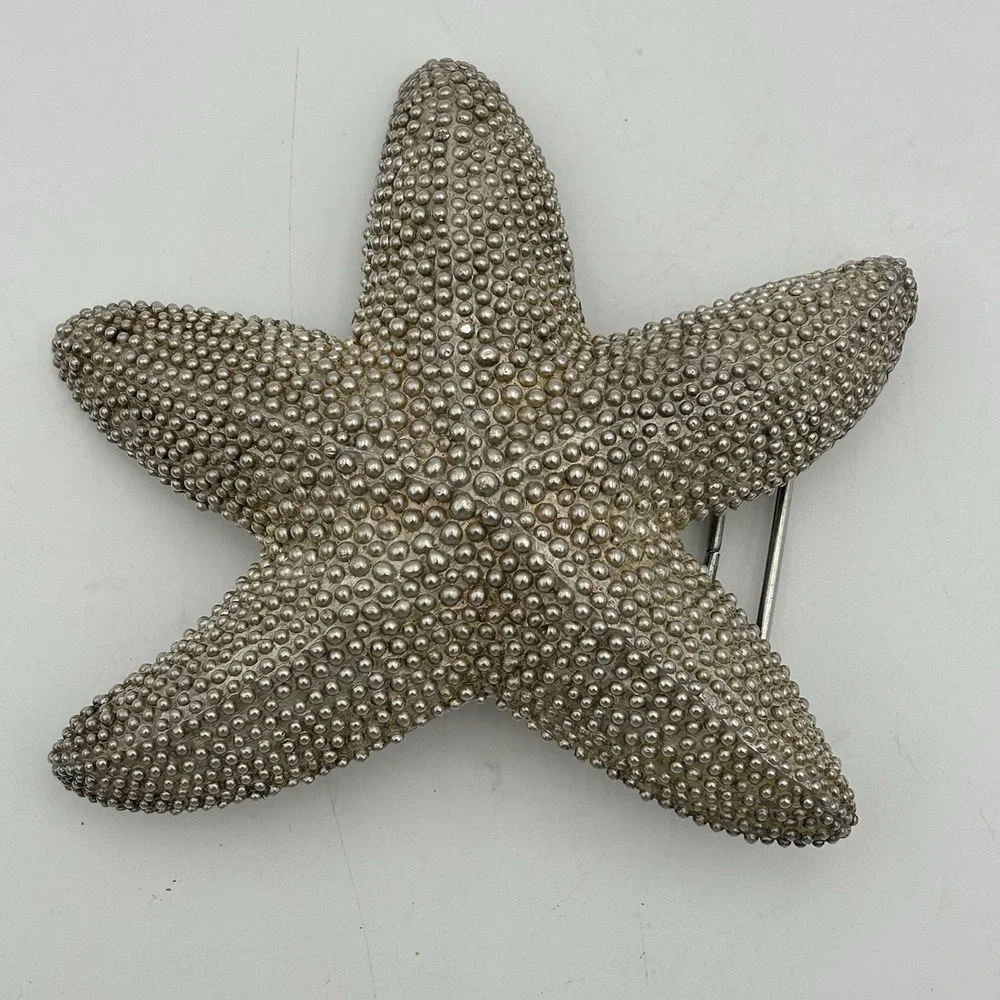 Vintage Margarita Barrera Signed Starfish Belt‎ Buckle c.1995 Tweed's Request